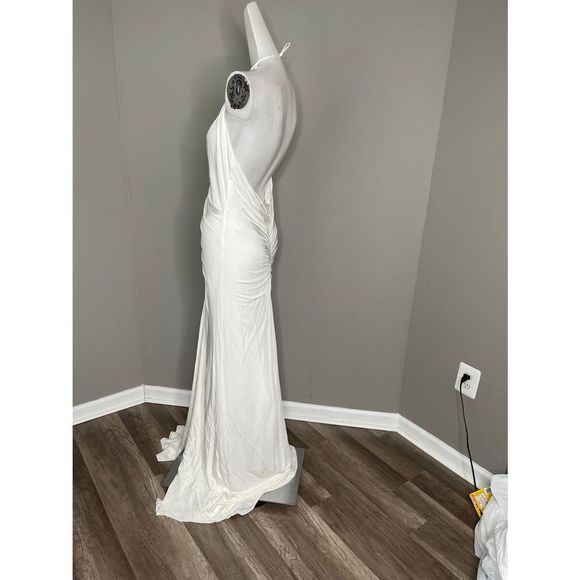 NWT HALSTON GRACE RUCHED JERSEY GOWN - Picture 8 of 10